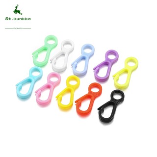St.kunkka Kẹp Tôm Hùm Đầy Màu Sắc Bằng Nhựa (50 Chiếc / 10 Cái / Gói 15X33Mm)