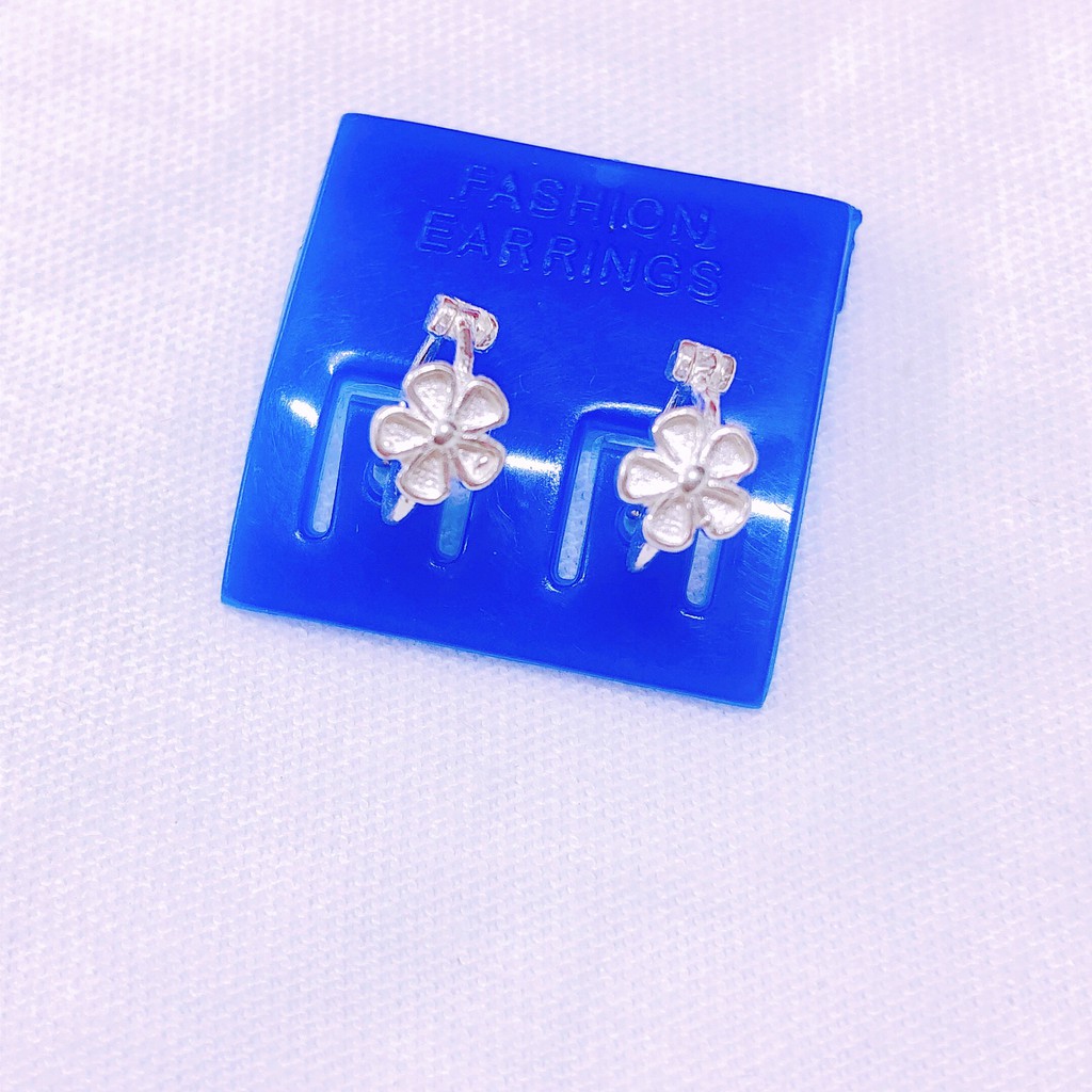 BÔNG TAI BIBI SILVER - NỤ HOA BẠC TA - KHUYÊN TAI NHÍ