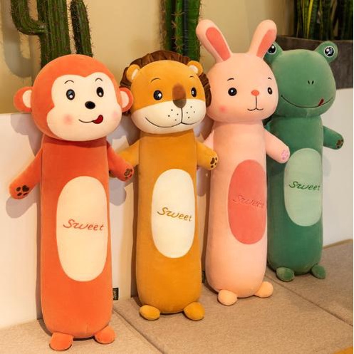 Gối Ôm Thú Nhồi Bông Cho Bé Loại Siêu Mềm Hình Thỏ Con Size 90cm Siêu Dễ Thương