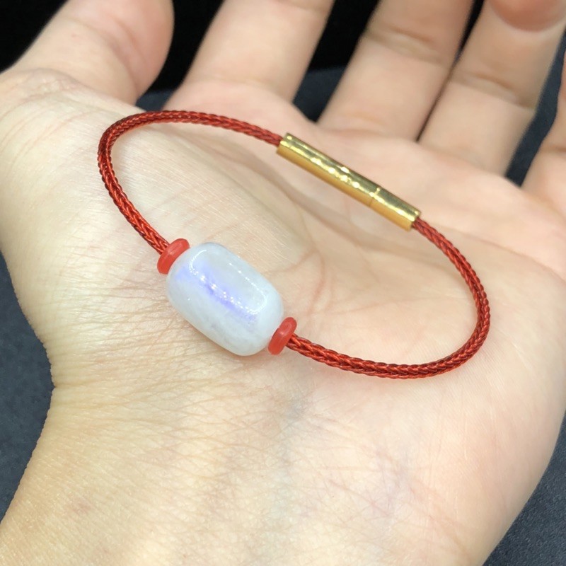 Lu Thống Moon/Mặt Trăng dây cáp cứng xịn xò - làm theo size tay từng người - Lu trắng ánh xanh
