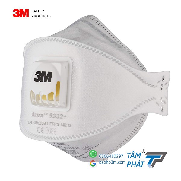 3M 9332+FFP3 [Lẻ]-khẩu trang KF94 có van chống dịch, chống bụi PM2.5 -dùng cho nhân viên y tế & công việc phát sinh bụi | BigBuy360 - bigbuy360.vn