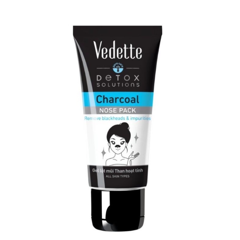 Gel lột mụn mũi Vedette than hoạt tính 50ml