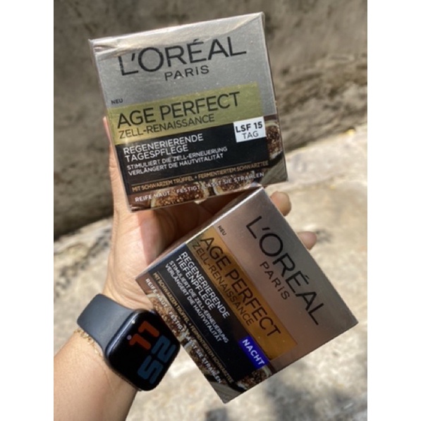 Kem dưỡng da chống lão hóa L'oreal Age Perfect Zell Renaissance đêm -từ 50 tuổi _ New. Made in Germany