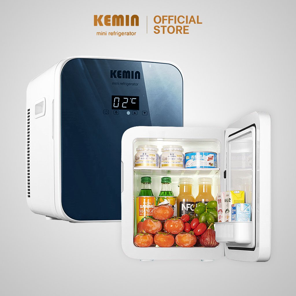 Tủ lạnh mini KEMIN K16 - 16L chính hãng chỉnh nhiệt - Dùng ở nhà và trên ô tô, 2 chiều nóng lạnh
