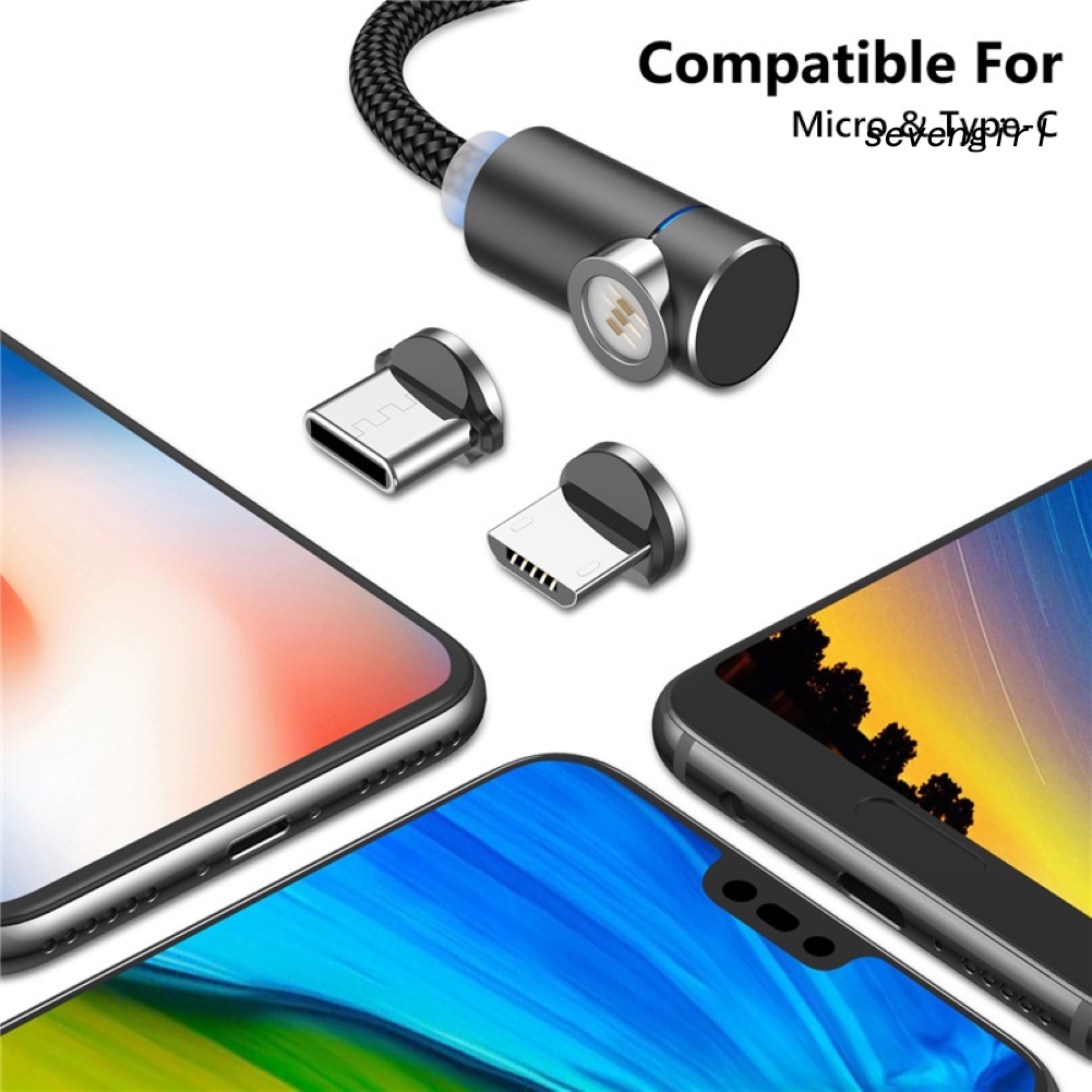 Cáp Sạc Nam Châm Sev-Elbow Micro Usb Type-C 5a