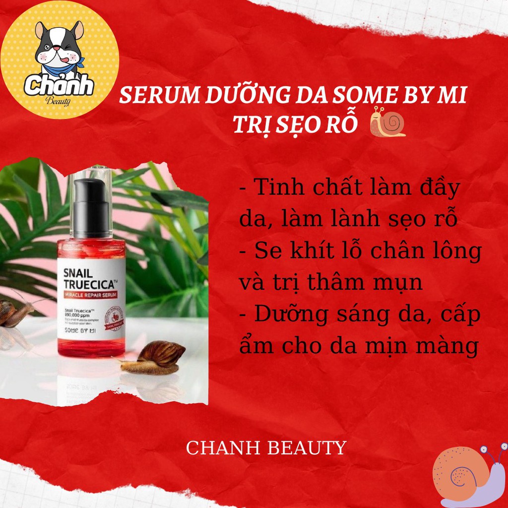 SOME BY MI - Tinh chất Phục Hồi Da Some By Mi Snail Truecica 30 mL