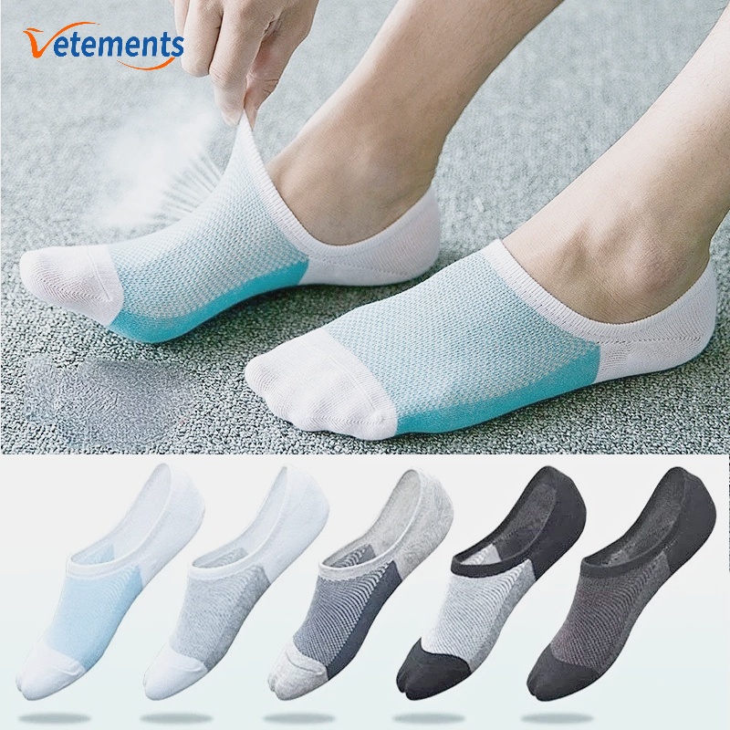 Vớ Cotton Cổ Thấp Thấm Hút Mồ Hôi Màu Sắc Đơn Giản