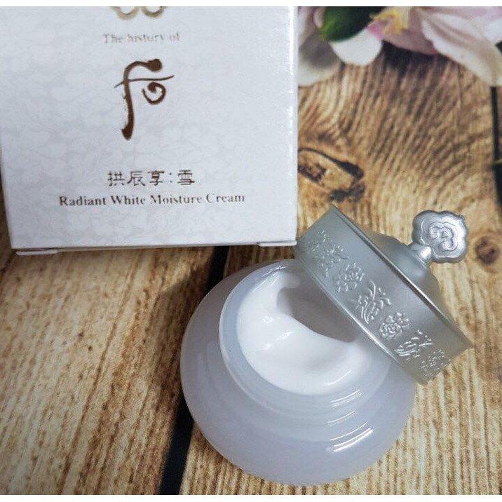 Kem dưỡng da Whoo Gongjinhyang Seol Radiant White Moisture Cream 4ml