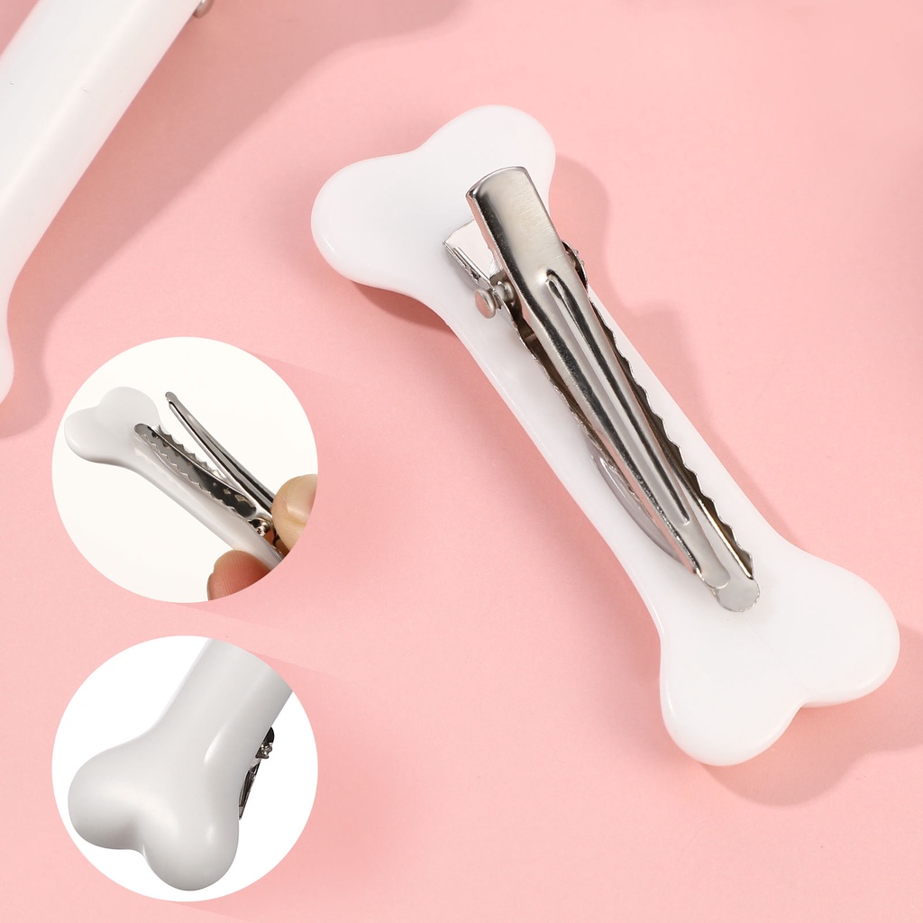 Set 4 Kẹp Tóc Hình Xương Chó Hóa Trang Halloween / Giáng Sinh