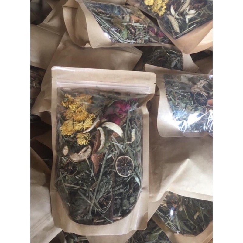 500gr túi to lá xông mặt thảo dược người dao handmade