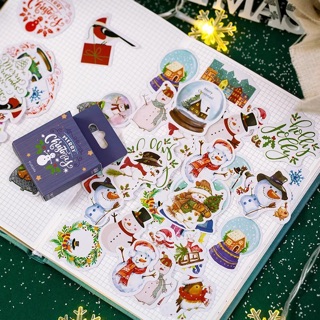 Hộp 50 miếng sticker noel