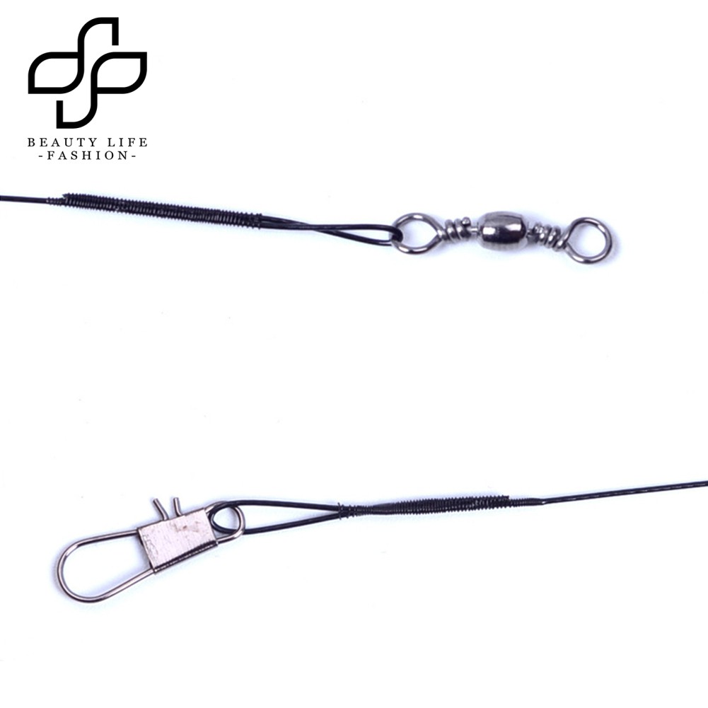 Bộ 20 dây dẫn câu cá bằng thép chống cắn tiện lợi chất lượng cao