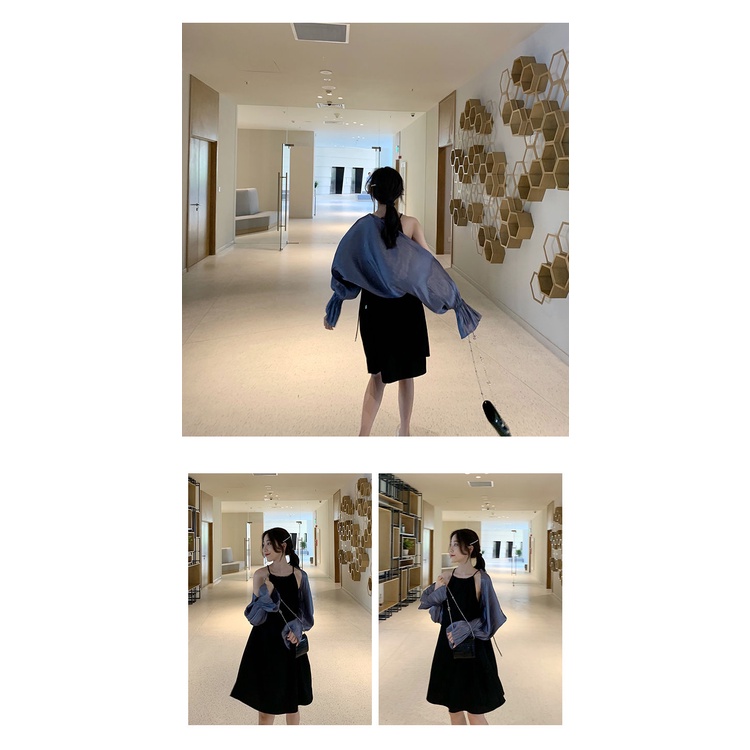 Áo Khoác cardigan chiffon Lụa Lạnh Mỏng Dáng Rộng Phong Cách Phương Tây Thời Trang Mùa Hè Hàng Mới Năm 2021