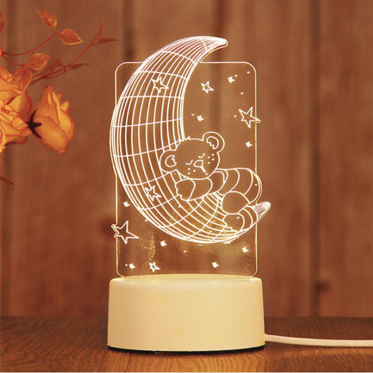 Đèn ngủ led 3D Thả Tim , đèn trang trí, quà tặng sinh nhật độc đáo, quà tình yêu, đèn thông minh