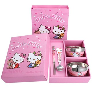 Bộ bát inox doremon kitty cách nhiệt siêu nhẹ