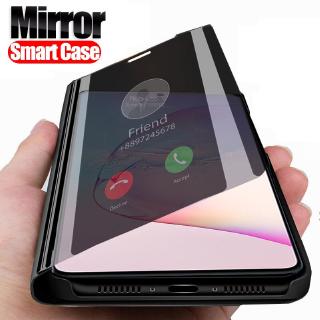 Smart Mirror Flip Case For samsung Galaxy note 10 lite note10 light 10lite note10lite N770F Stand book phone Cover fundas coque