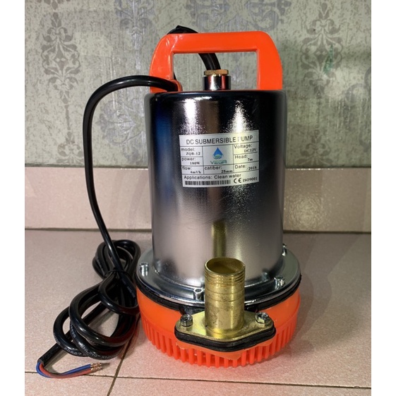 Bơm chìm INOX Bơm hút đáy bể cá inox dùng điện 12V công suất 180W - Chống ngập