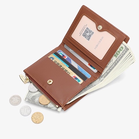 Ví nữ mini cầm tay GENZZZ nhỏ gọn đựng tiền thiết kế nhiều ngăn tiện dụng V025