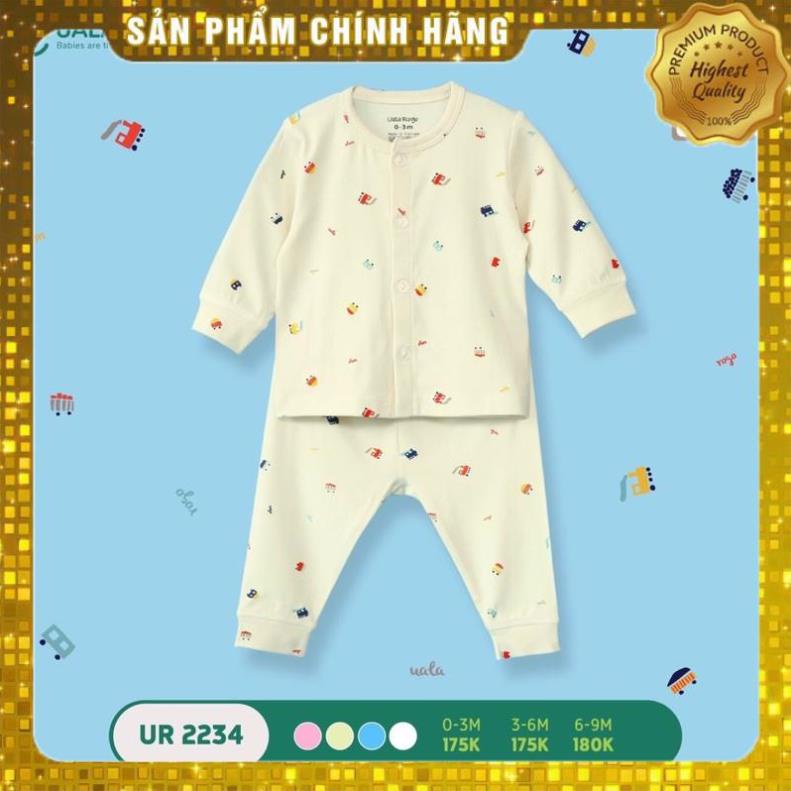 Uala rogo - Bộ dài cài thẳng ss petit hoạ tiết UR2234 Size 0M 3M