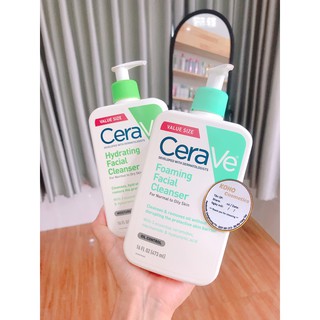 [Bill US] Sữa rửa mặt Cerave dịu nhẹ
