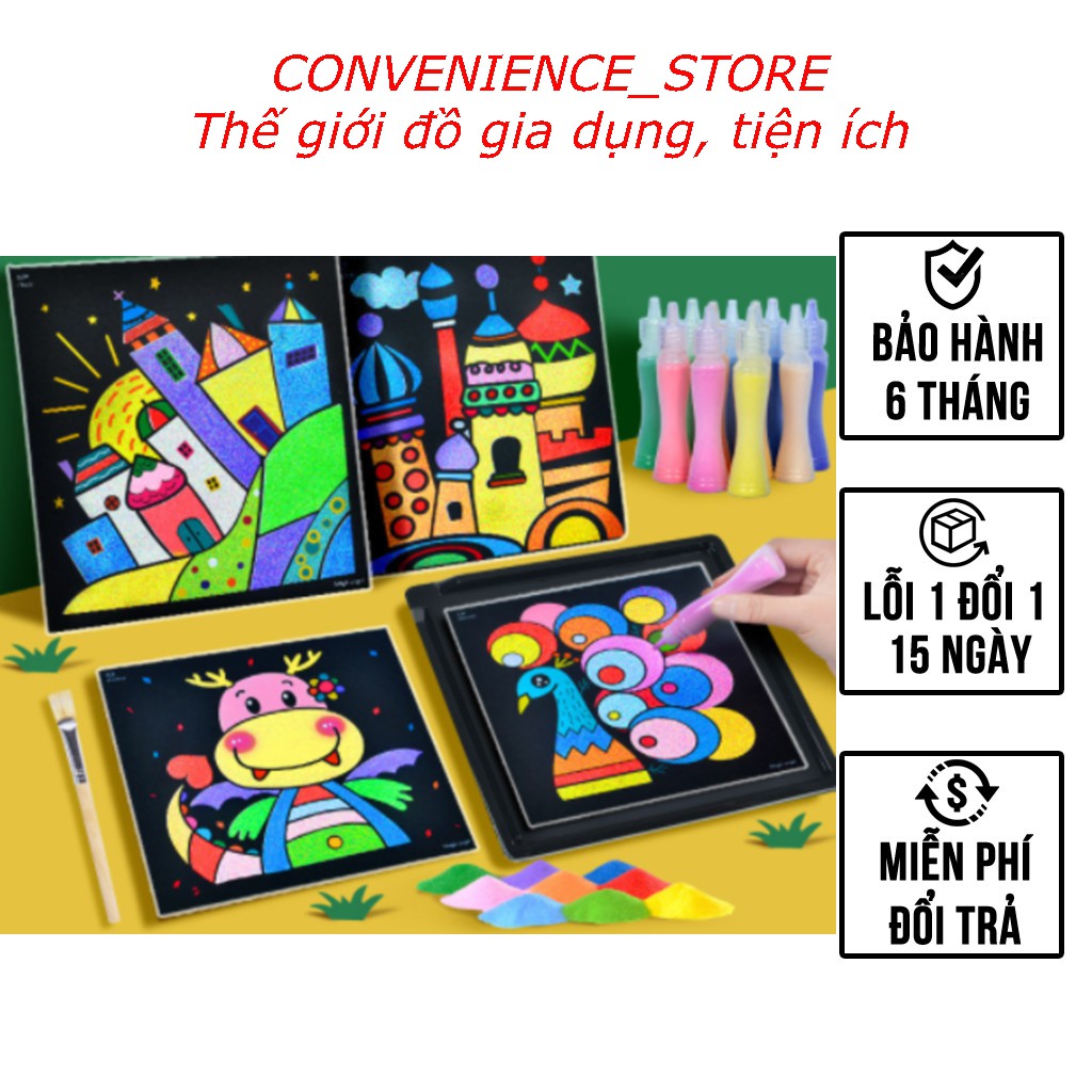 Bộ tranh cát tô màu cho bé