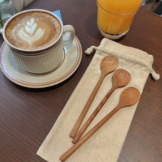Thìa gỗ cafe, muỗng gỗ nhãn tròn 15x3cm, thìa gỗ pha chế
