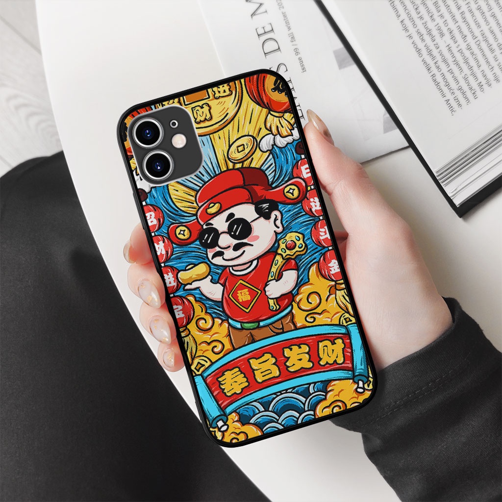 Ốp Lưng Ip hình Thần Tài Thời 4.0 Đại Gia Giàu Sụ ECOMEX dòng 5 6 7 8 Plus 11 12 13 14 Pro Max X Xr MYS20220051
