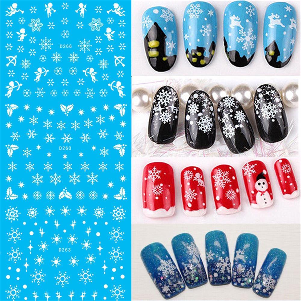 LAY Set 11 Decal Nước Dán Móng Chủ Đề Giáng Sinh