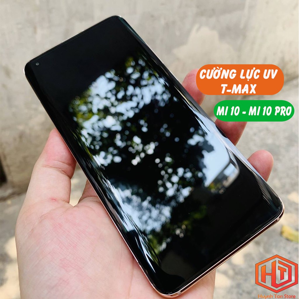 Kính cường lực UV Xiaomi Mi 10, Mi 10 Pro,Mi 10S,10 Ultra 5G trong suốt  chính hãng T-Max chống va đập,chống trầy xướt