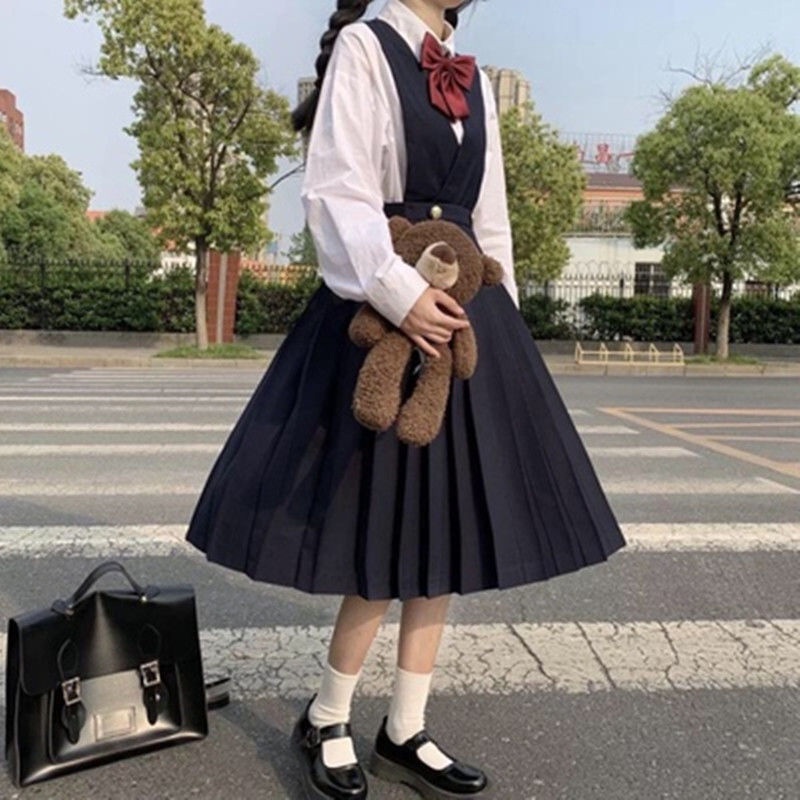 Giày Lolita Nữ Đế Cao 3Cm Giày Lolita Da Bóng Phong Cách Nhật Bản LB14-Molita