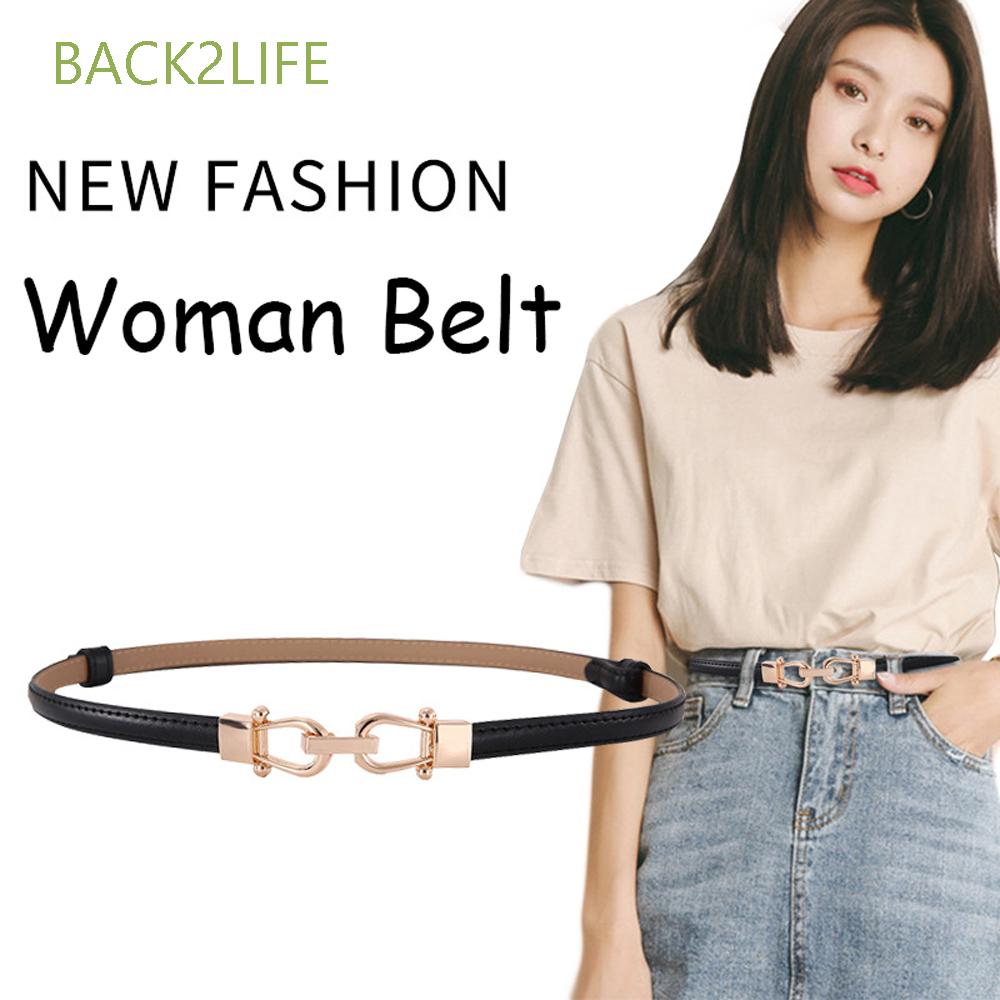 Thắt Lưng Mỏng Co Dãn Có Thể Điều Chỉnh Mặt Sau Thời Trang Cho Nữ