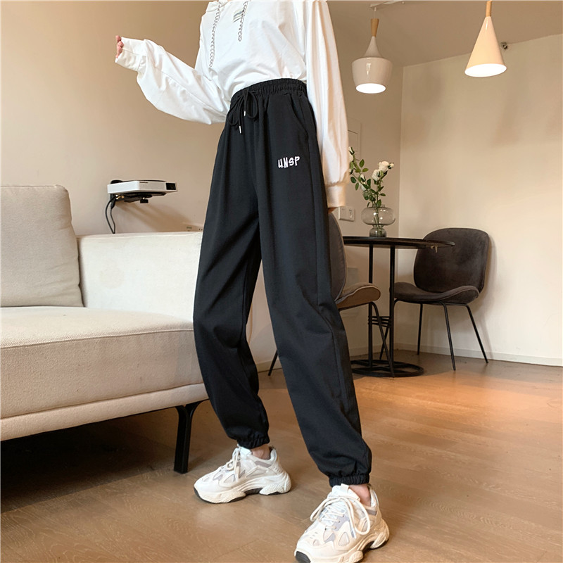 Quần thể thao lưng cao dáng rộng năng động thoải mái dành cho nữ