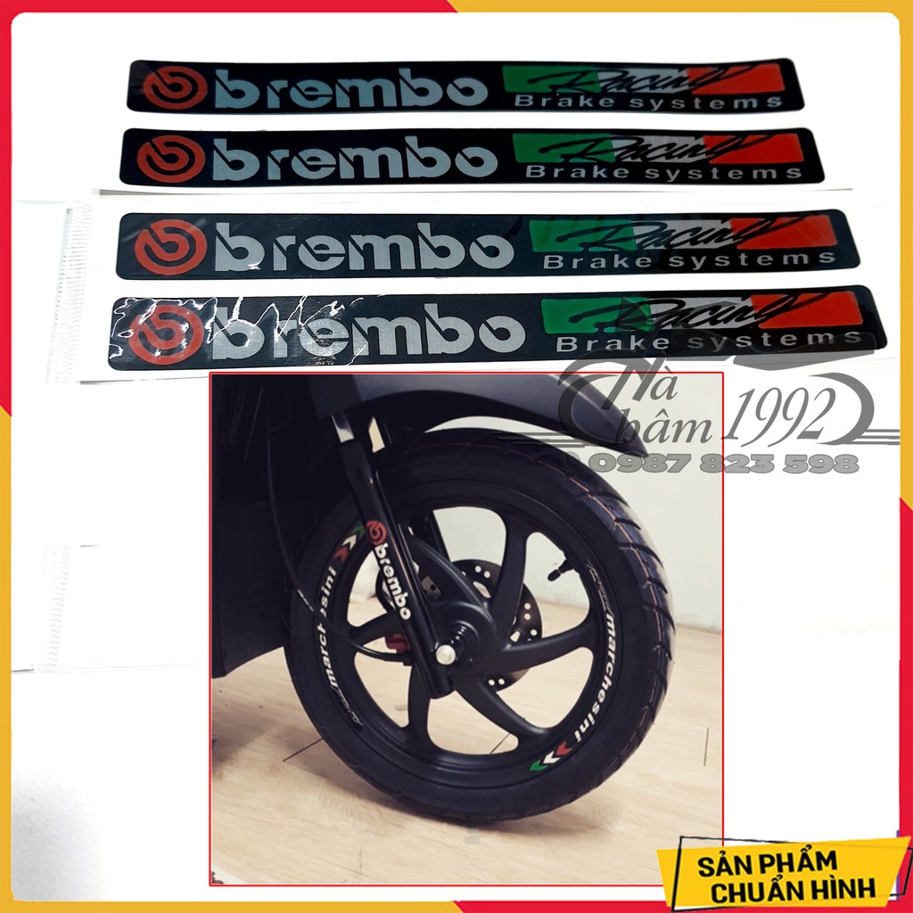 🍀 🌵 Tem Phuộc Rizoma, Brembo Dán Mọi Loại Xe (Giá 1 Đôi) 🌵 🍀