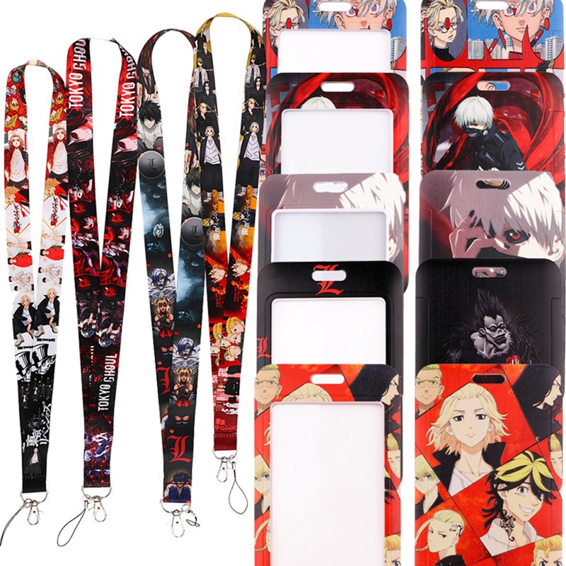 Dây Đeo Thẻ ID / Điện Thoại Họa Tiết Hoạt Hình Tokyo Ghoul Dễ Tháo Rời