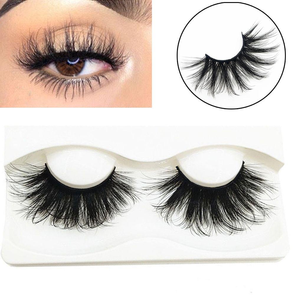 1 Cặp Lông Mi Giả SKONHED 8D Bằng Lông Chồn Trang Điểm Thủ Công