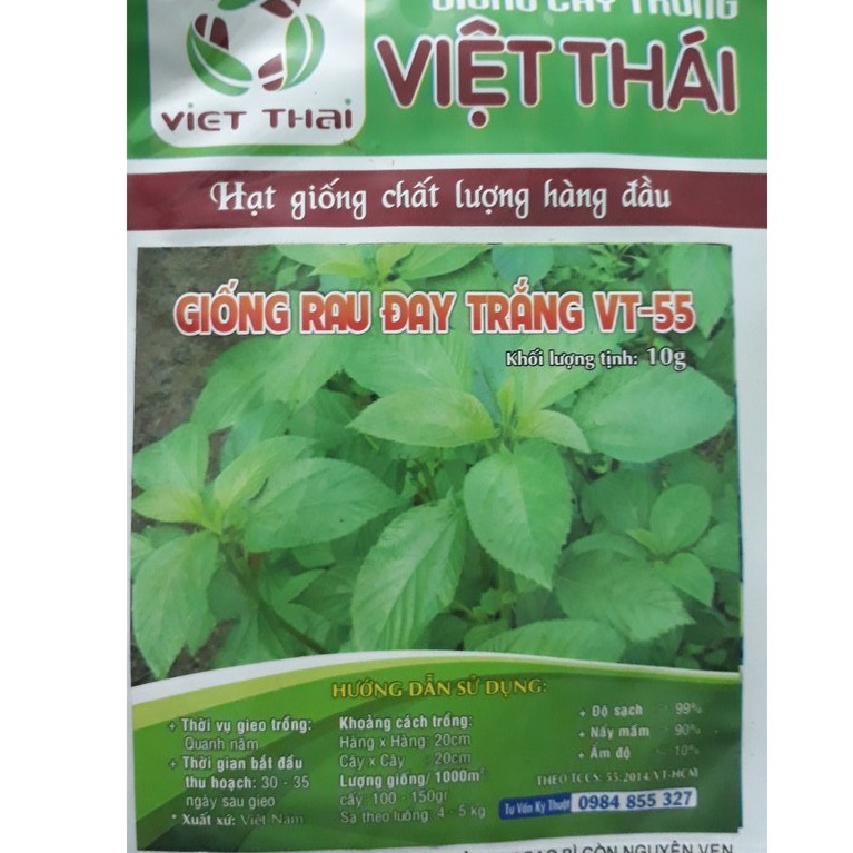 [Seeds] Hạt giống Rau đay trắng/ rau đay đỏ, đóng gói 10gr