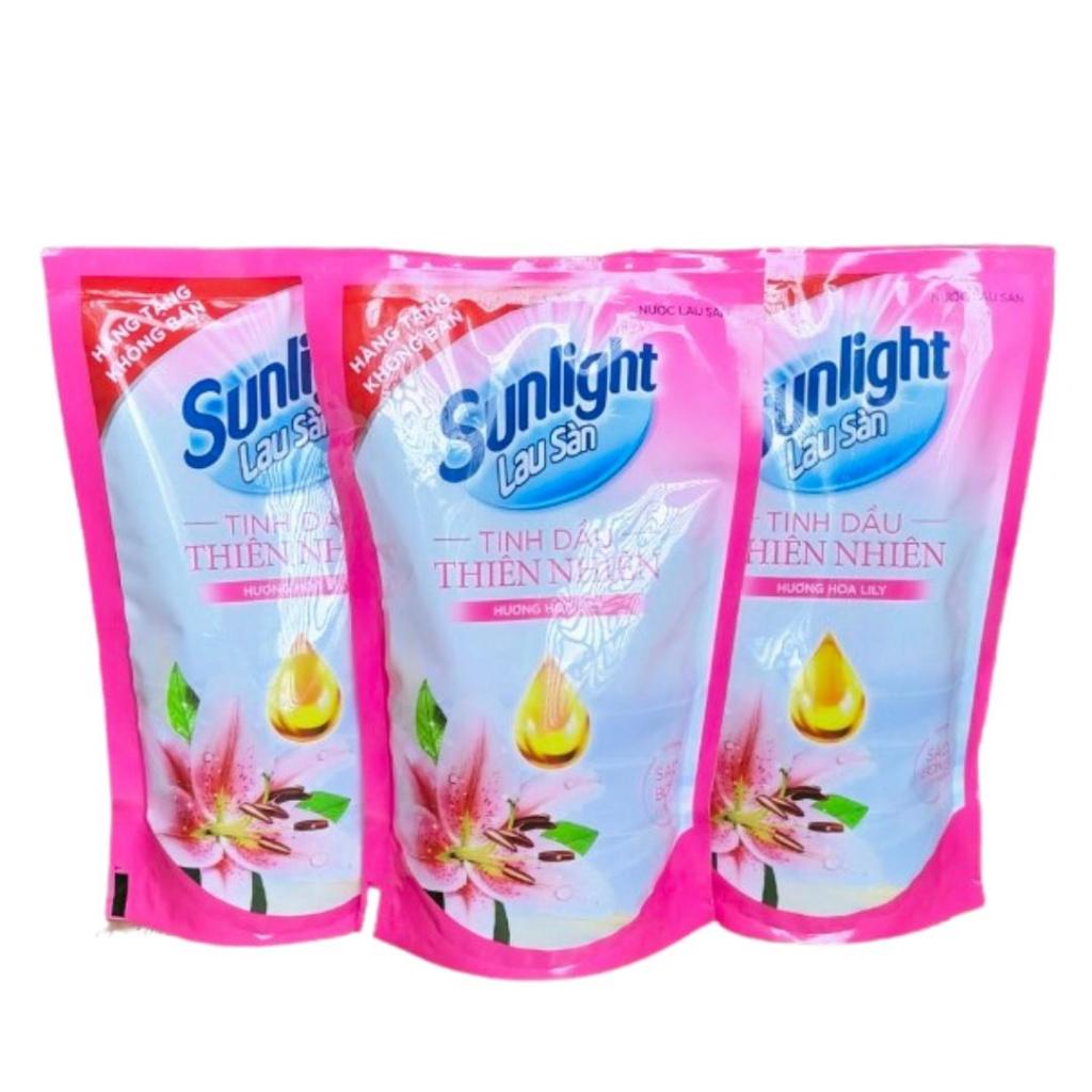 Nước lau sàn Sunlight hương hoa hoa ly ly  Bịch 550g- Hàng Tặng