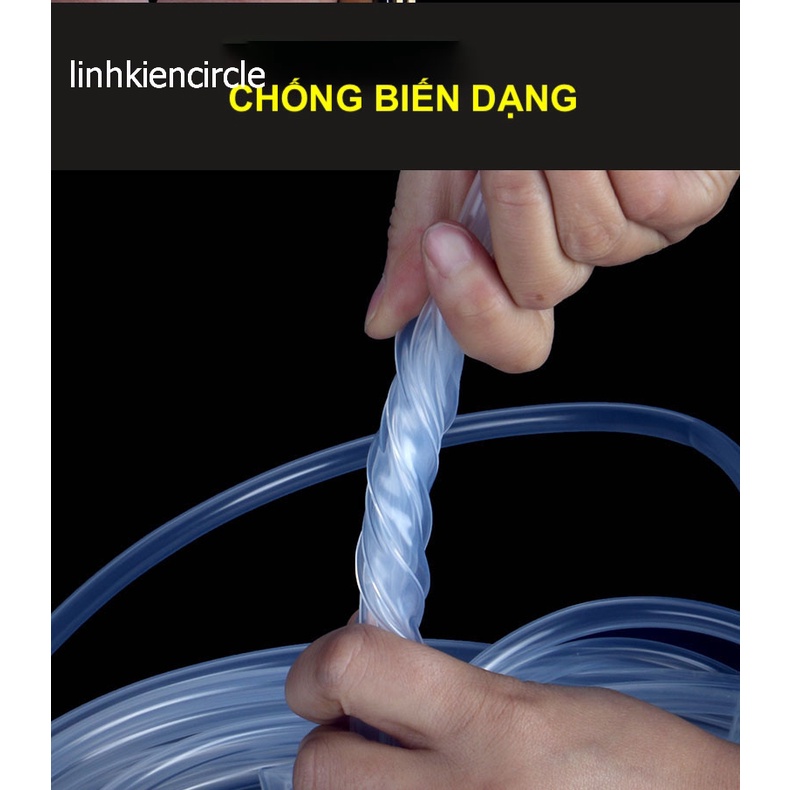 ống silicon chịu nhiệt 200 độ C ống trong 2x4 3x5 3x6 5x7 6x8 10x13mm ống mềm dẻo độ bền cao - mã D0070
