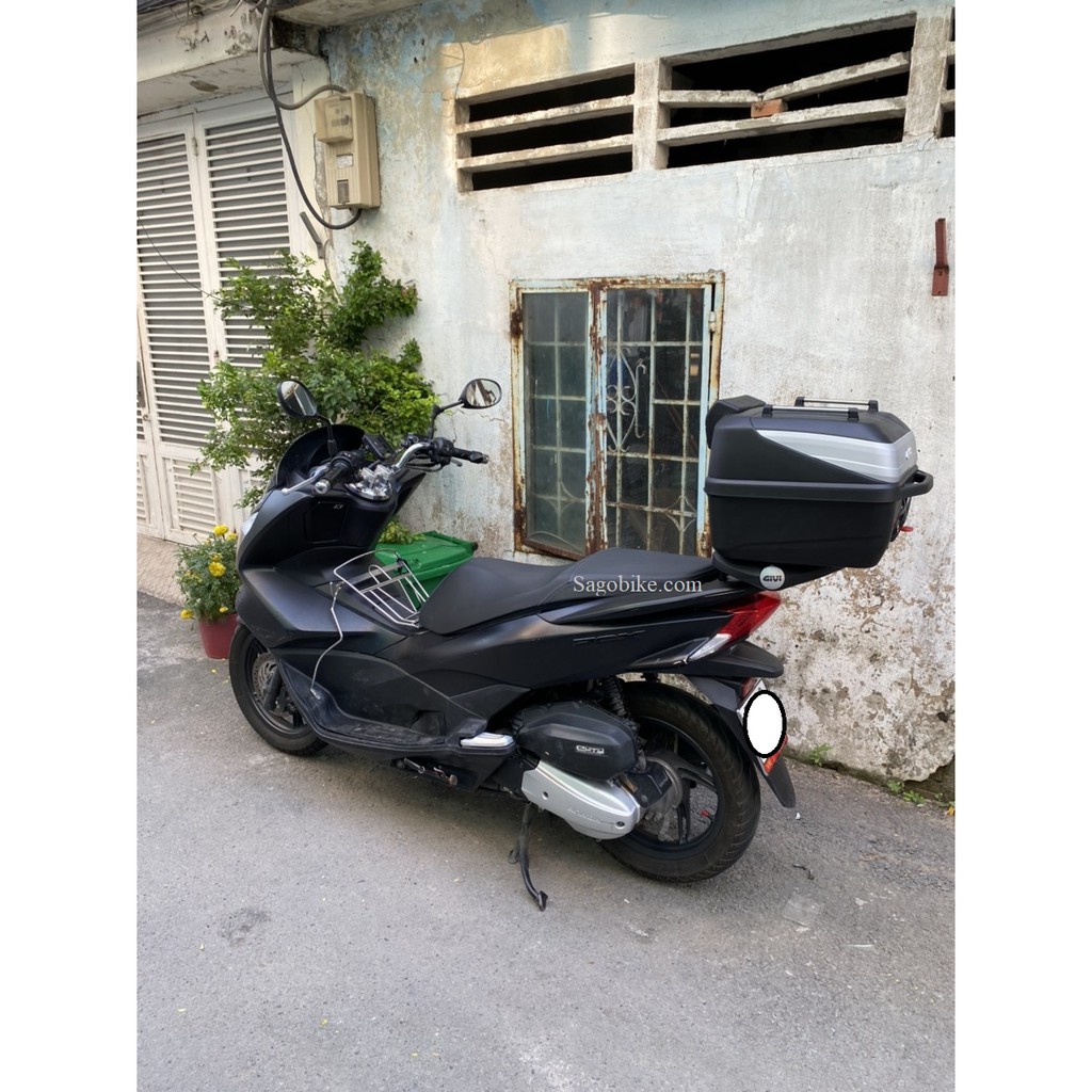 Combo thùng xe PCX mẫu B32N_ADV và baga SRV-PCX chuẩn theo xe, hàng Givi chính hãng, bảo hành 2 năm