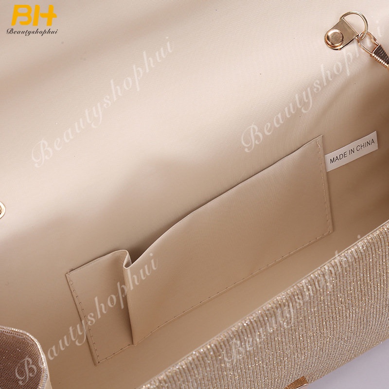 Ví Cầm Tay Đính Kim Sa Lấp Lánh Phong Cách Hàn Quốc Mới 2022