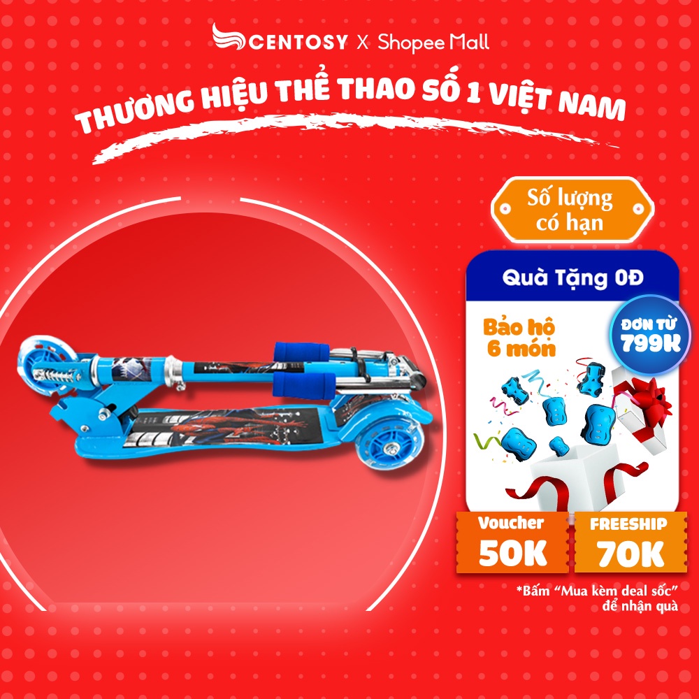 Xe Scooter Trẻ Em Giá Rẻ - Centosy Scooter 380 - Bánh Phát Sáng, Form Chắc Chắn