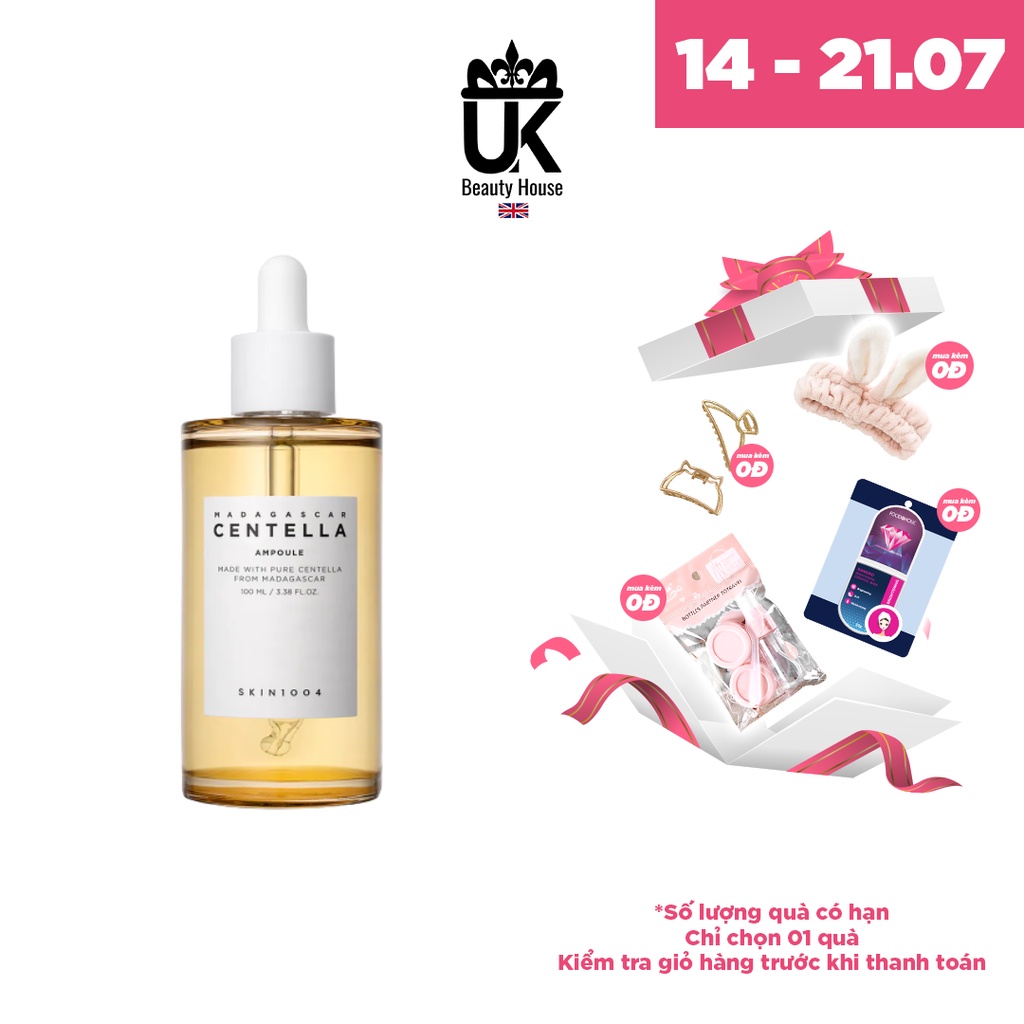 Tinh chất rau má giảm mụn, phục hồi da Skin1004 Madagascar Centella Ampoule 100ml