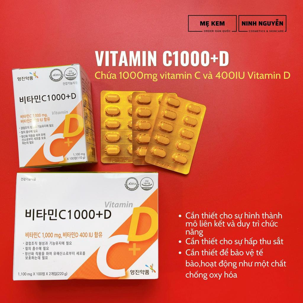 [Mẹ Kem] Hộp Vitamin CD đẹp da Hàn Quốc chính hãng