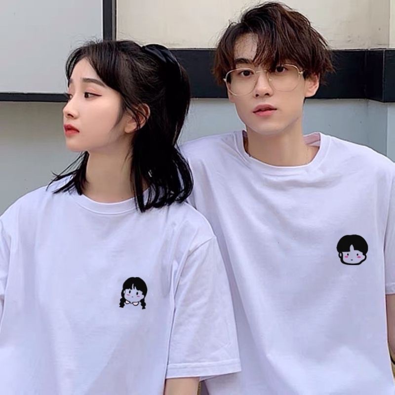 Áo thun tay lỡ áo phông Nam Nữ , Áo cặp đôi Unisex (hình thật) kiểu dáng đơn giản dễ mặc A001
