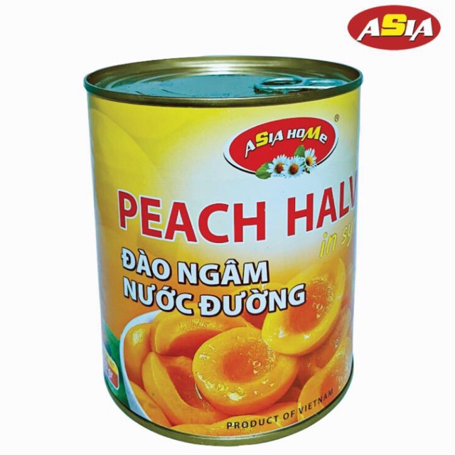 [FREESHIP TỪ 50K] ĐÀO NGÂM NƯỚC ĐƯỜNG ASIA 830gr - ĐÀO GIÒN