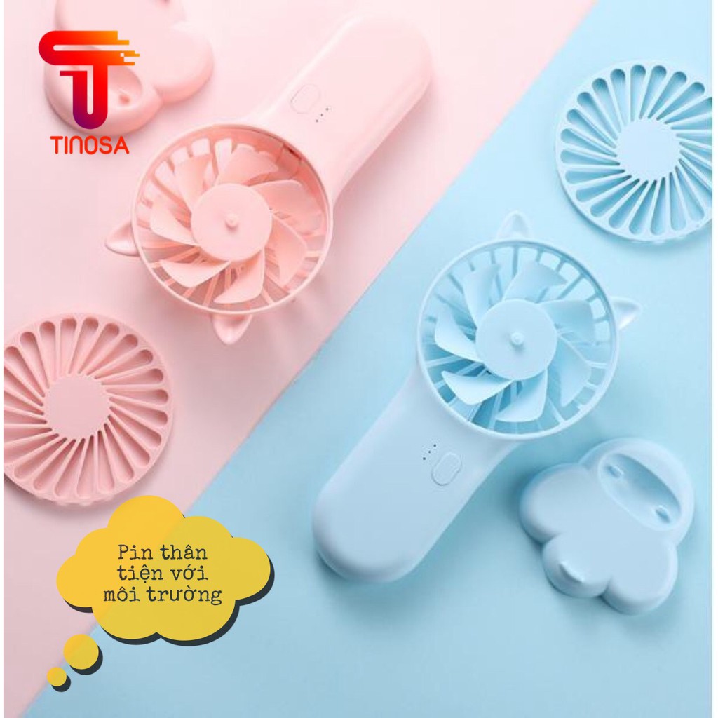 Quạt tích điện Cầm Tay Mini JOIL 3 cấp độ gió T3B2 | BigBuy360 - bigbuy360.vn