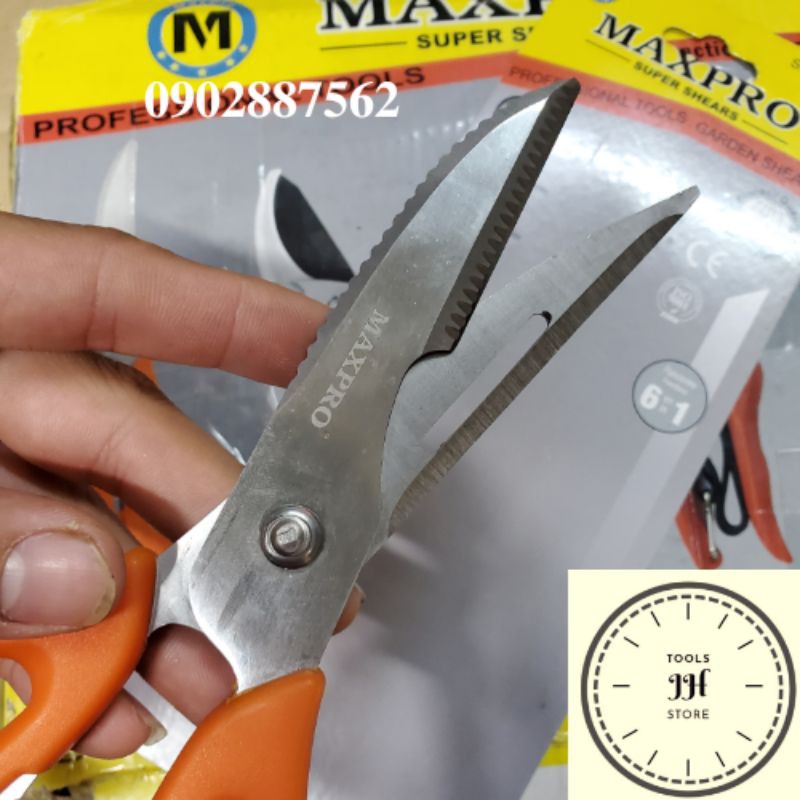kéo cắt gà, kéo bếp inox maxpro chính hãng