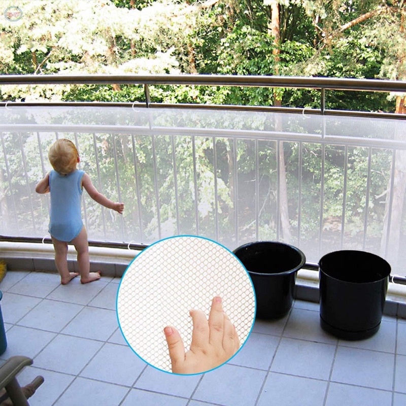 Lưới chắn cầu thang , chắn ban công an toàn cao cấp bảo vệ bé [ Lưới polyester dày ]