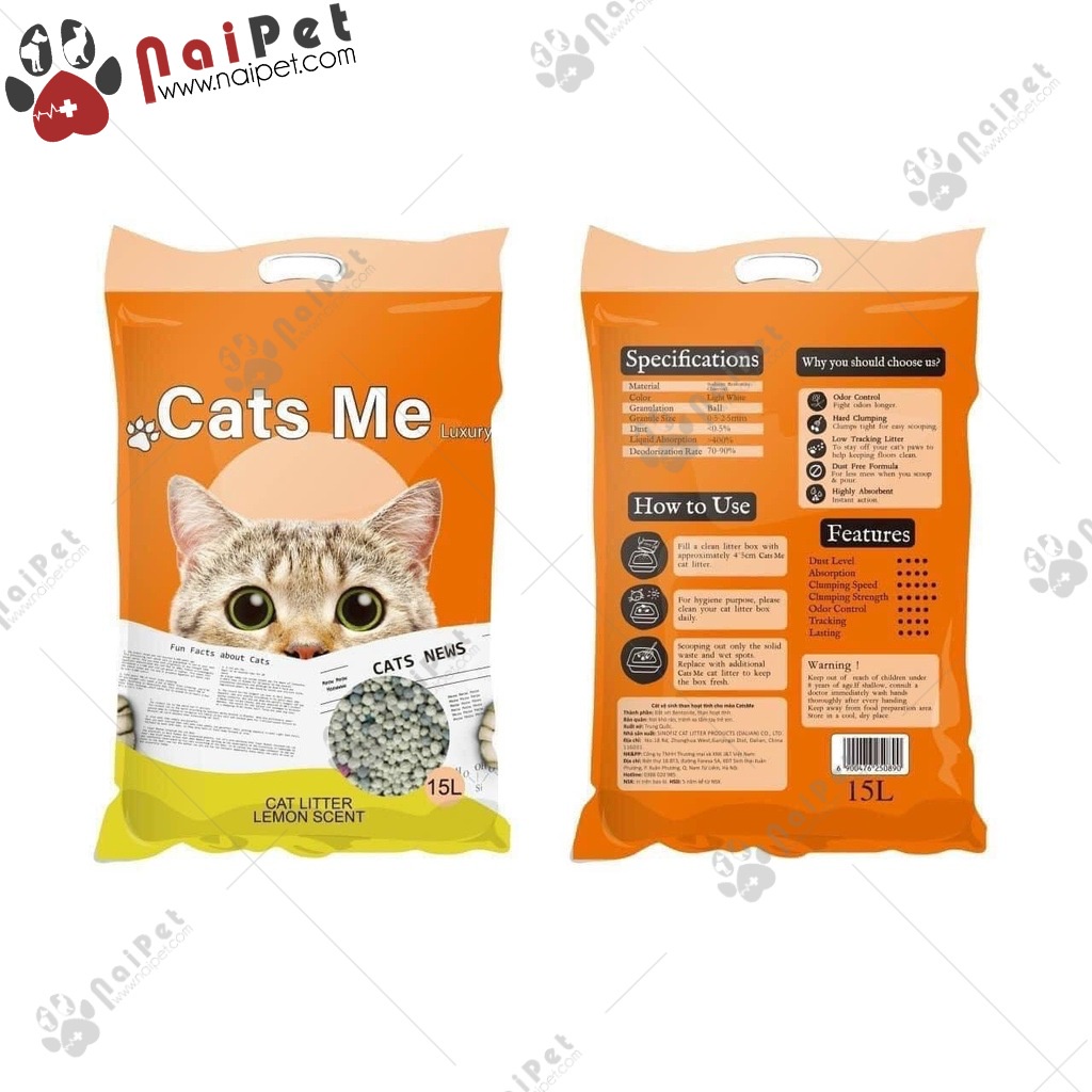 Cát Vệ Sinh Cát Đất Sét Nhật Đen Cat Litter 8L CDS001