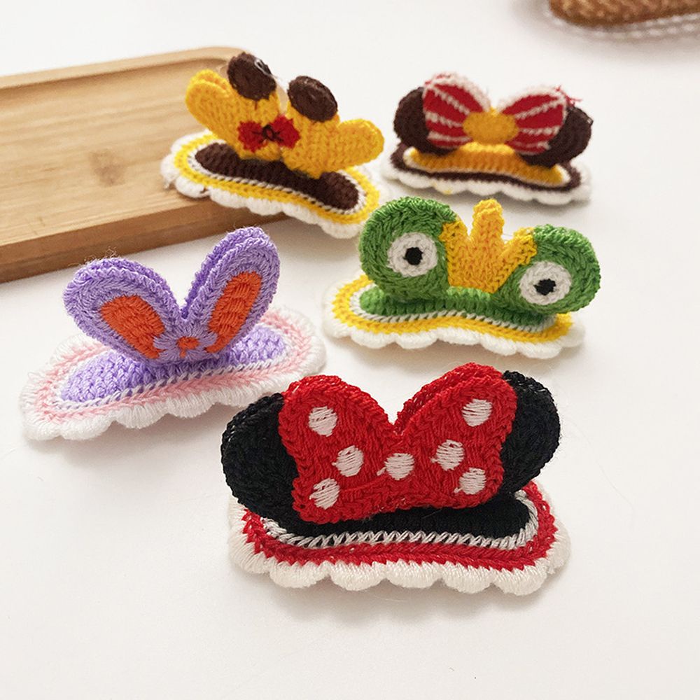 Kẹp tóc hình nơ họa tiết Minnie 3D dễ thương phong cách Hàn Quốc cho bé gái